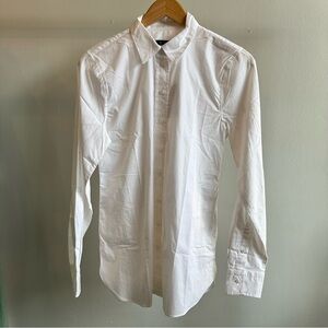 NEW J.Crew Wren Slim Career Shirt Button Up Cotton Poplin White 4T NWT *READ